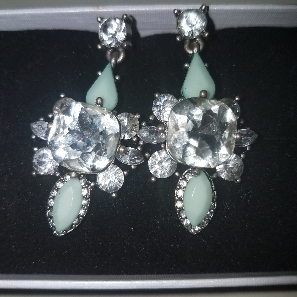 NEW Flashy colorful statement drop earrings